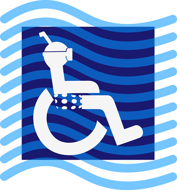 Free disabled diver nature illustration