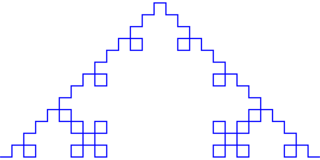Free pyramid fractal geometric vector