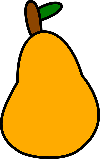Free pear fruit plant illustration