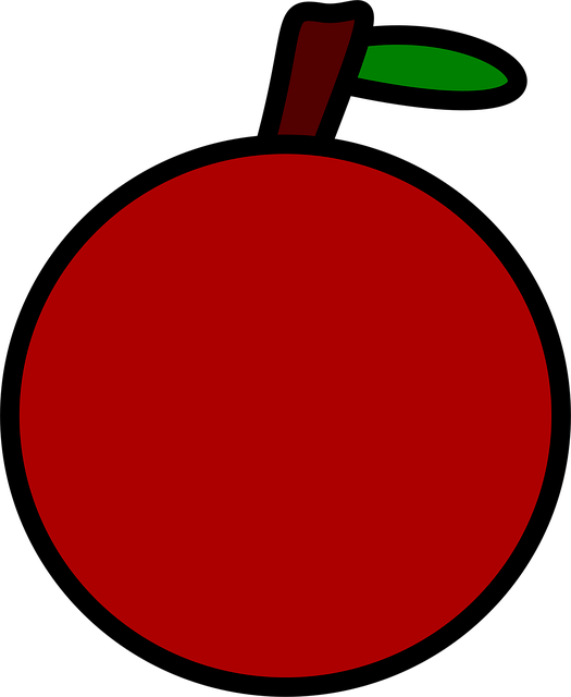 Free apple fruit food vector