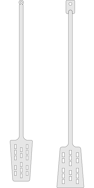Free wood pole paddle vector
