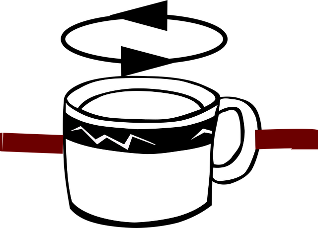 Free cup hot coffee illustration