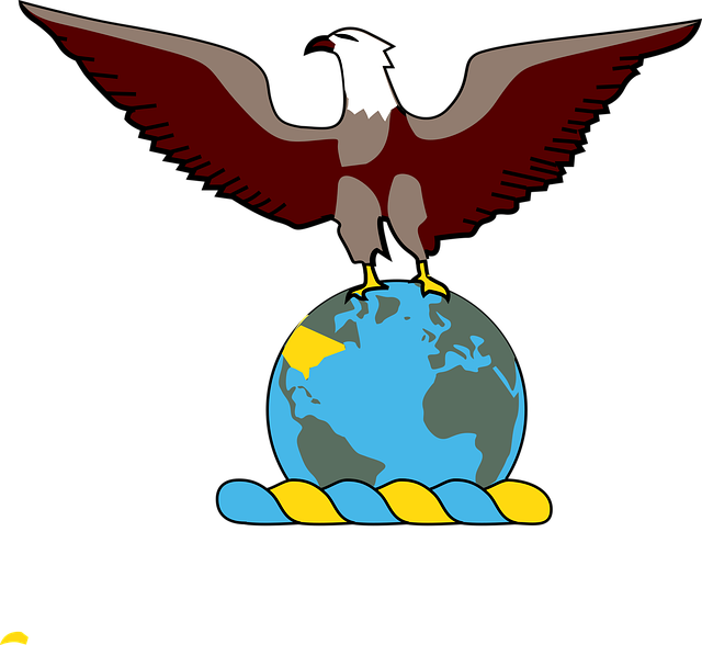 Free globe eagle world vector