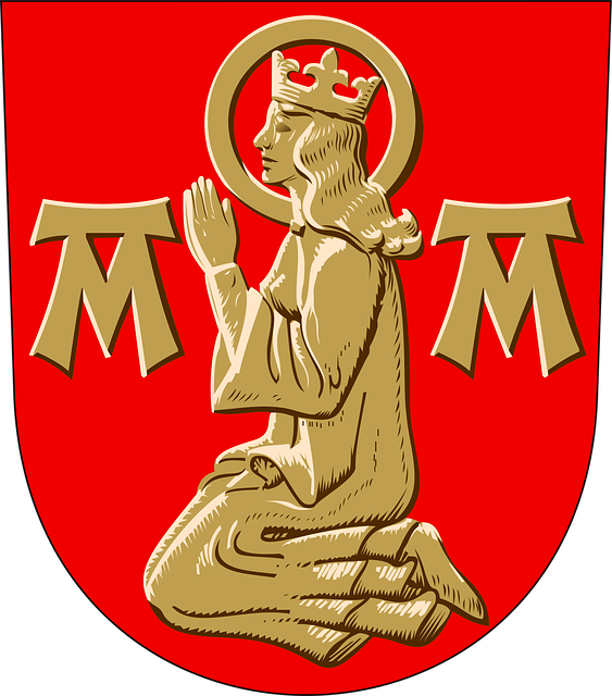 Rood, Kroon, God, Maria, Zitten, Knieën