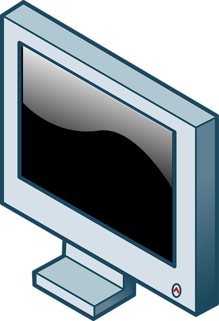 Free screen panel monitor vector