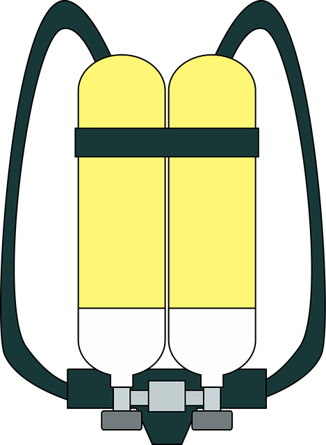 Free oxygen cylinders apparatus vector