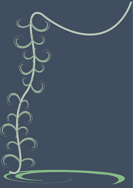 Free border decorative letter illustration