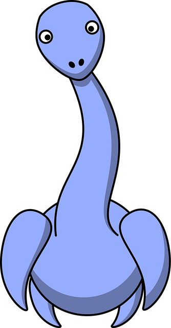Free dinosaur blue cute illustration