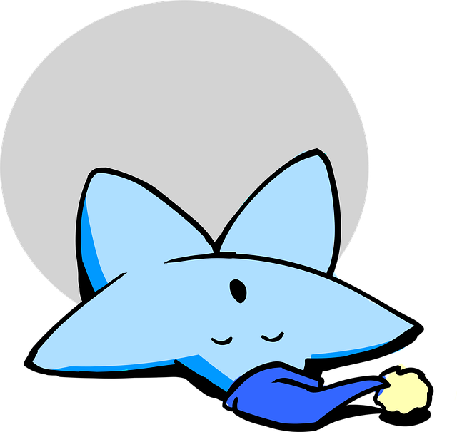 Free star sleeping nature vector