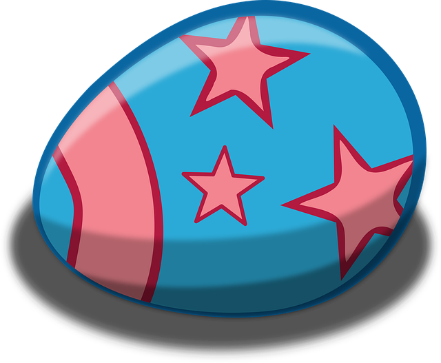 Free egg easter stars illustration