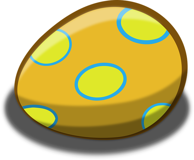 Free easter egg orange vector