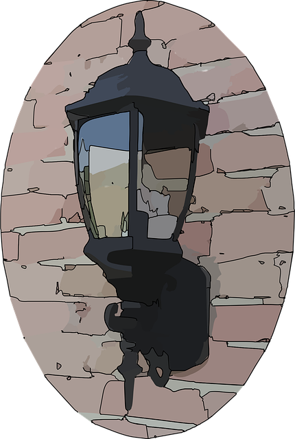 Free lamp entrance lantern vector