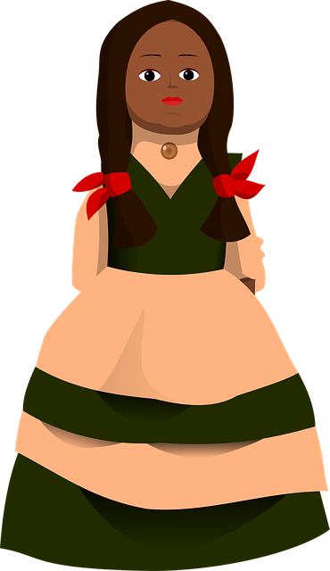 Free doll kids girl vector