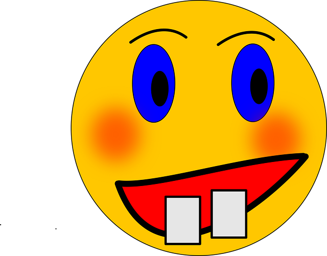 Free emoticon face teeth vector
