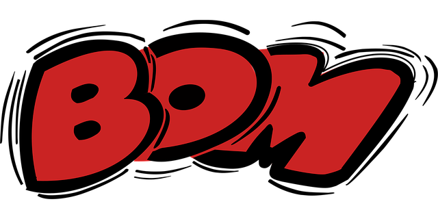 Free red black explosion illustration
