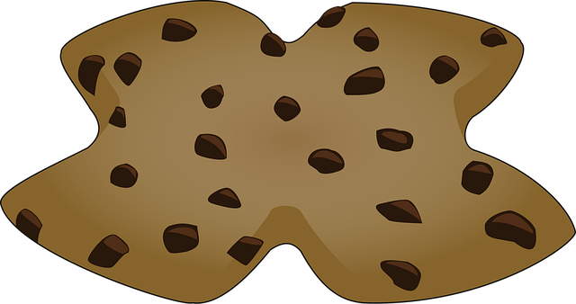 Free cookie chocolate chip vector