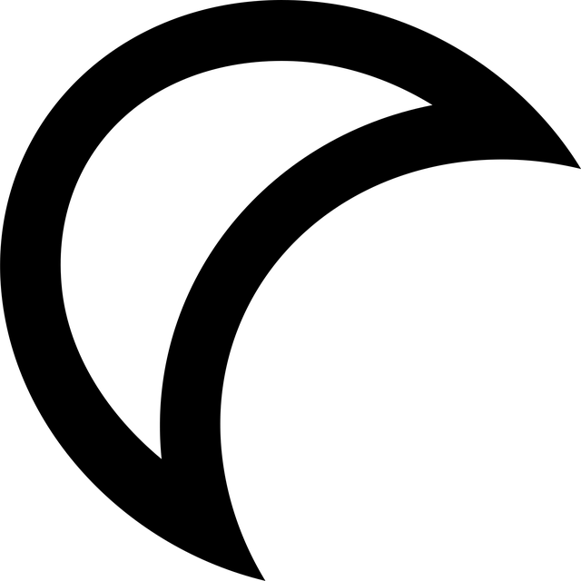 Free moon white crescent illustration