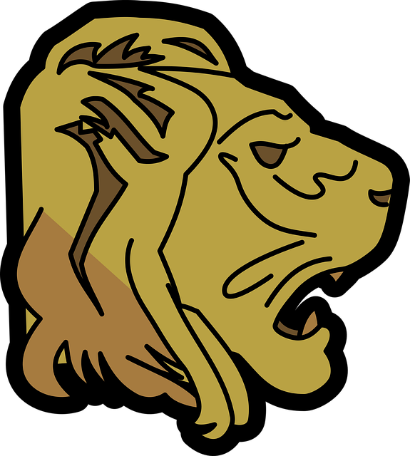 Free lion king head vector