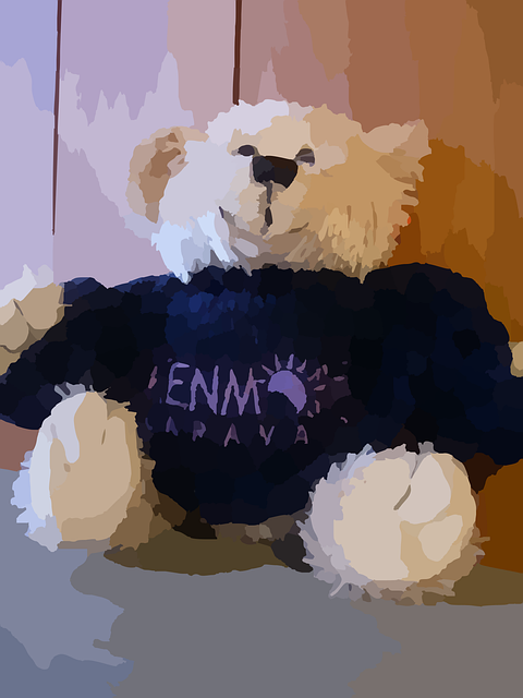 Free teddy bear stuffed animal toy illustration