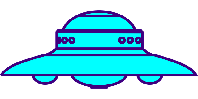 Free ufo spaceship science vector