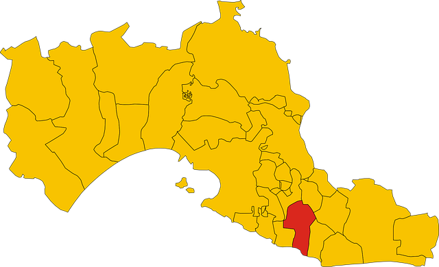 Free region italy map vector