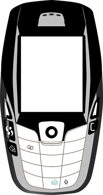 Free mobile handset old vector