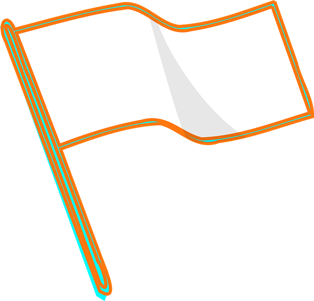 Free flag race white vector