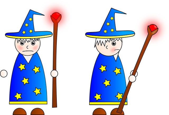 Free wizard magician staff illustration