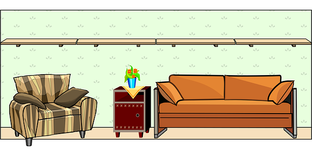 Free house wall table vector