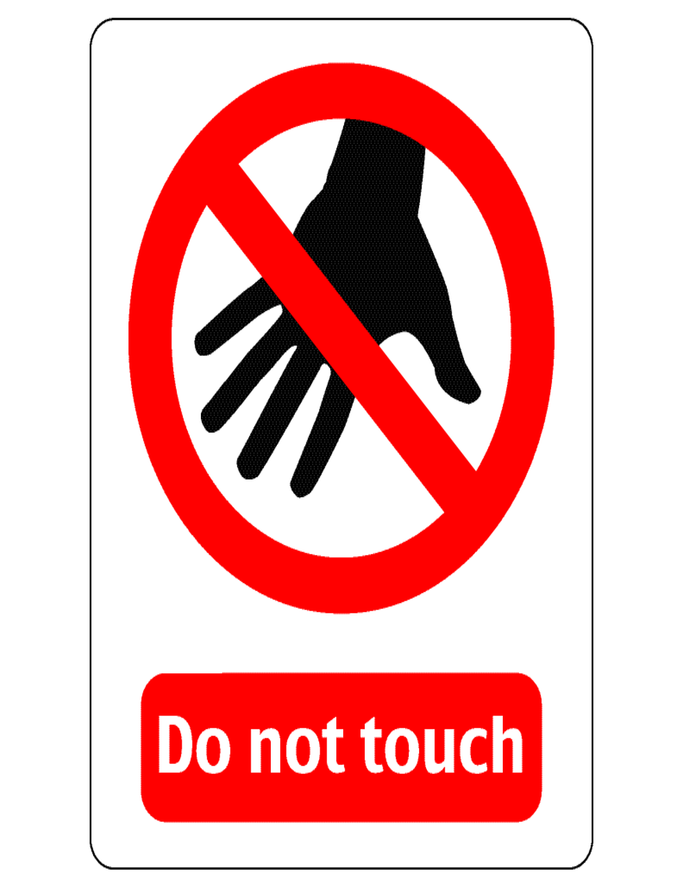 Warning Hand Off Free Vector Graphic On Pixabay