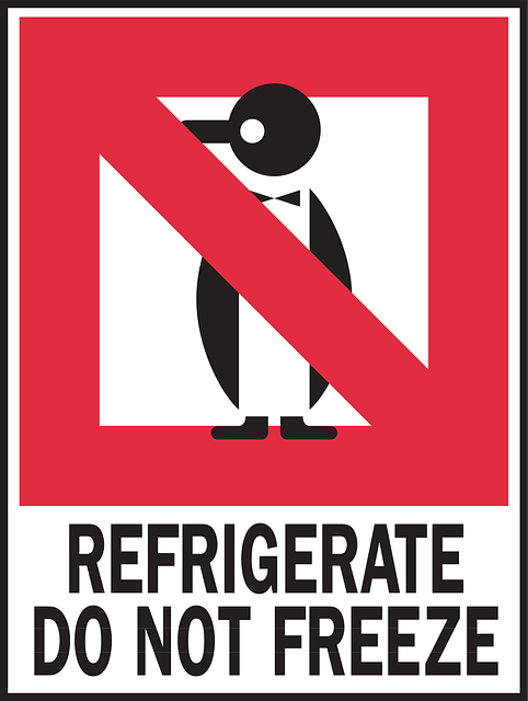 Free penguin warning packaging illustration