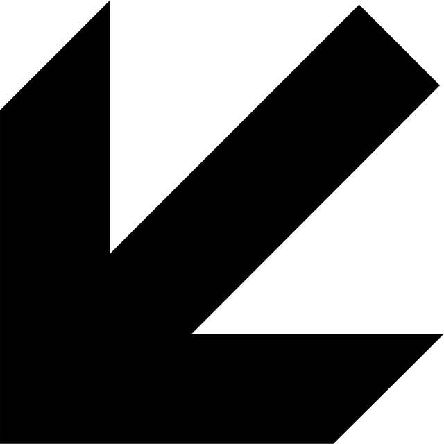Free left arrow down vector