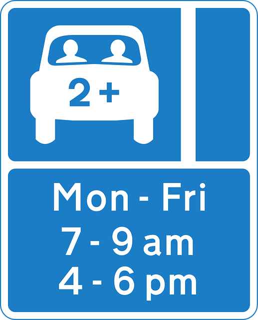 Free lane high occupancy illustration
