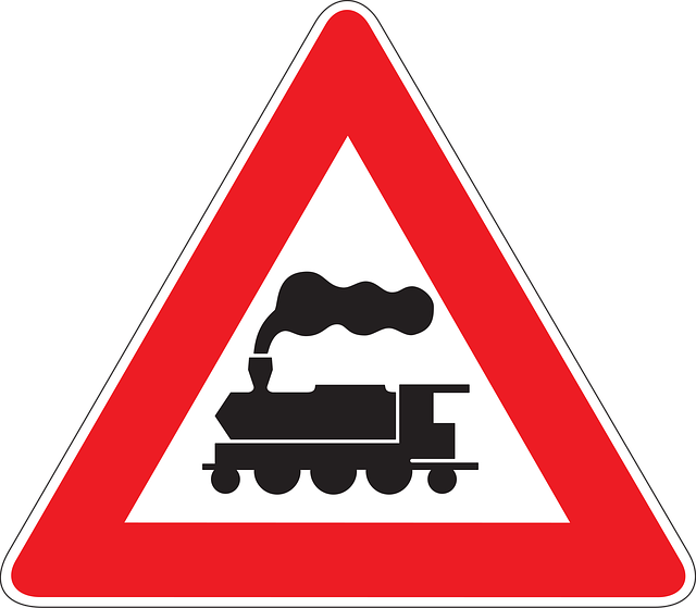 Download free HD stock image of Train Warning Free train warning crossing vector