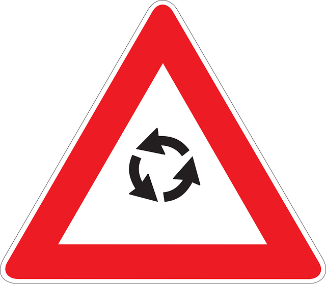 Free drive car roundabout vector