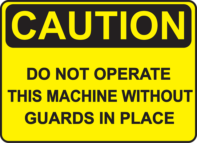 Free safety danger information vector