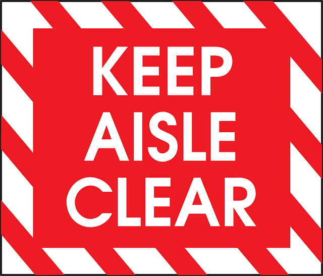 Free safety keep clear vector