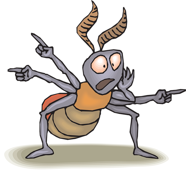 Free danger direction pointing illustration