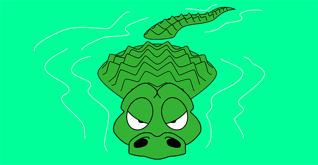 Free water alligator predator vector