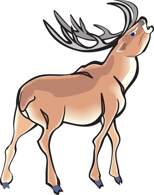 Free angry deer nature vector