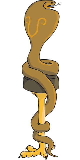 Free head snake cobra vector