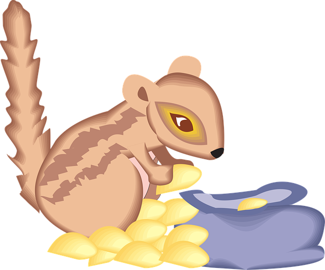 Free food chipmunk nature vector