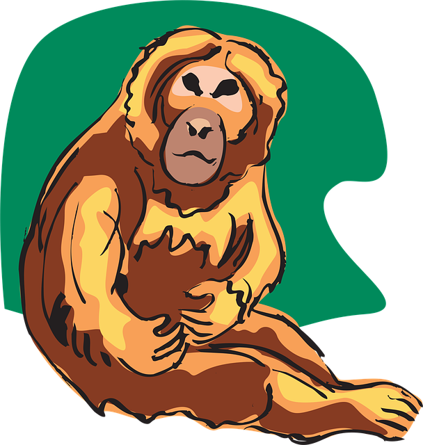 Free chimp style background illustration