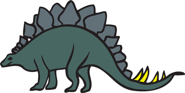 Free green view dinosaur vector