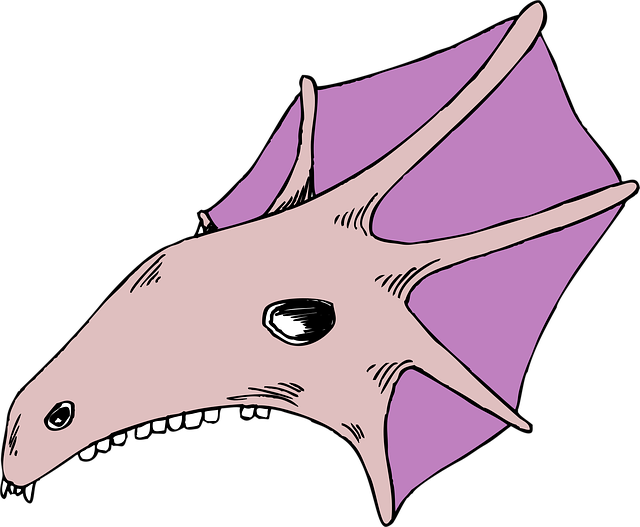 Free skull purple strange vector