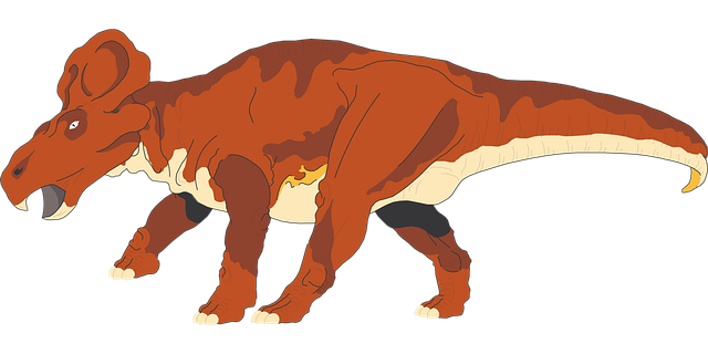 Free red angry dinosaur vector