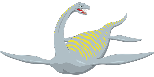 Free blue yellow fish illustration