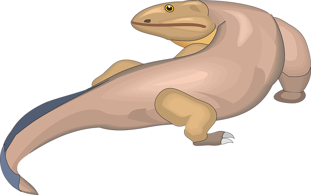 Free back looking tail vector