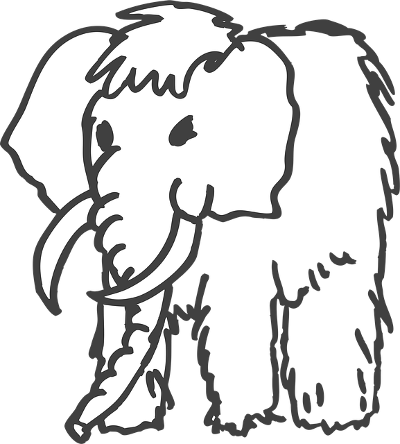 Tier, Alt, Mammut, Pelz, Stoßzähne