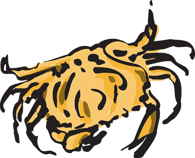 Free crab shell pincers vector